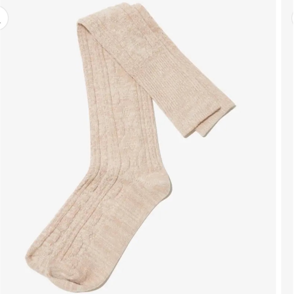 Pudus Sweater Socks Tan Marled ( 6-10 ) New with tags